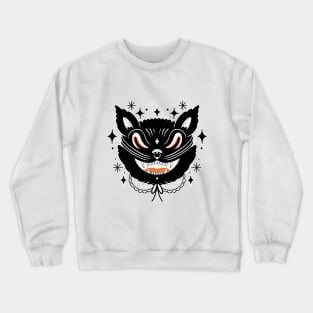 Halloween black cat Crewneck Sweatshirt